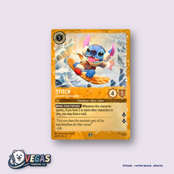 Disney Lorcana Sealed Promo Stitch Carefree Snowboarder Rare Holofoil 42/P3 NM - Image 2