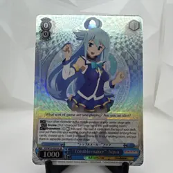 Weiss Schwarz Konosuba 2 "Troublemaker" Aqua KS/W75-E074S SR Foil Card - Image 1