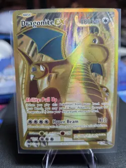 Pokemon TCG Dragonite EX Full Art Ultra Rare Holo Card Evolutions 106/108 XY - Image 1