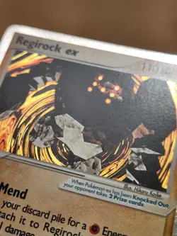 Regirock ex 99/106 Emerald Holo Pokemon Card Tcg Collect Trade Card Game Vintage - Image 4