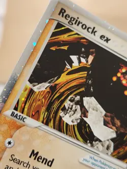 Regirock ex 99/106 Emerald Holo Pokemon Card Tcg Collect Trade Card Game Vintage - Image 5