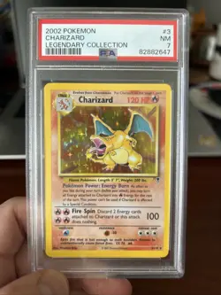 PSA 7 Charizard 3/110 Legendary Collection Holo - Grail Card - Image 1