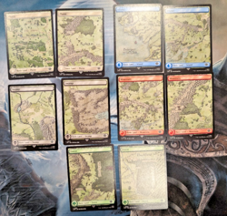 MTG Basic Land Map 8 Card Bundle Tales Of Middle-Earth Lord Of The Rings LOTR - Image 1