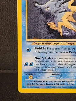 Seadra 48/111 Neo Genesis – MP Condition – 2000 Pokemon Card – Vintage WOTC - Image 3