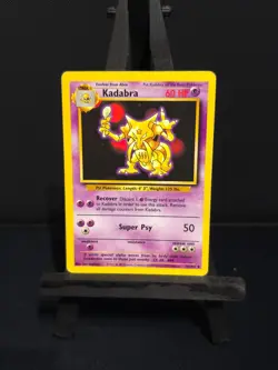 Kadabra 32/102 Base Set Uncommon Pokemon Card WOTC (REF 151) - Image 1