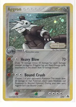 Aggron 2/92 Legend Maker Reverse Holo Stamped Pokemon Card - Image 1