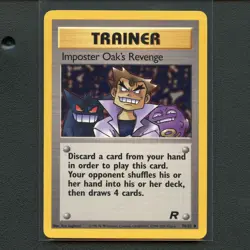 Pokemon TCG Imposter Oak's Revenge 76/82 Team Rocket Regular Card EN-LP 2000 - Image 1