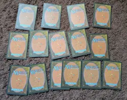 Vintage Magic The Gathering 1994 Forest 3rd Revised Edition Lot Bulk 15 Cards - Image 2