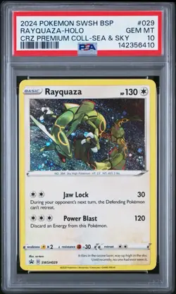 Rayquaza SWSH029 SWSH: Sword & Shield Promo Cards Holo PSA 10 - Image 1