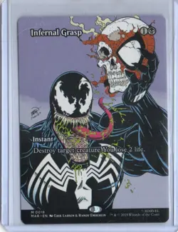 MTG MARVEL'S SPIDER-MAN MARVEL UNIVERSE INFERNAL GRASP BORDERLESS - Image 1