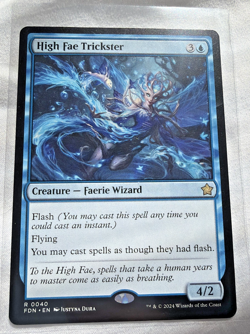 High Fae Trickster FDN #0040 MTG Magic The Gathering Near Mint Faerie - Image 1