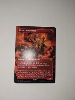MTG - Grim Lavamancer (Borderless) - Dominaria Remastered NM/M Condition - Image 1