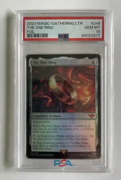 The One Ring Universes Beyond: LOTR Tales of Middle-Earth Foil PSA 10 #246 - Image 1