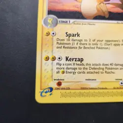 2004 Raichu 13/95 - Team Magma vs Team Aqua Non-Holo Rare - Pokemon TCG - NM - Image 4