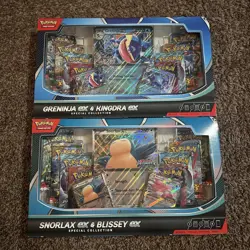 Pokemon TCG Greninja & Kingdra /Snorlax & Blissey Special Collect Box Lot Of 2 - Image 1