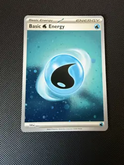 Basic Water Energy HD SWIRL Cosmos Holo - SVE 003 S&V 151 - Pokemon Card - Image 1