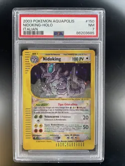 Pokemon TCG PSA 7 NIDOKING 150/147 Aquapolis - 2003 ITA ITALIANO - Image 1