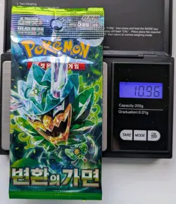 Mask of Change Booster Pack - Very Heavy 10.96g - Pokemon Korean - God PackU - Image 1