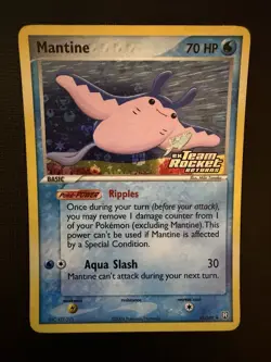 Mantine EX Team Rocket Returns #45/109 Reverse Holo Stamped 2004 Pokemon - Image 1