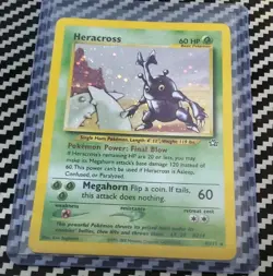LP/NM Heracross 6/111 Neo Genesis Holo Original WotC Pokemon - Image 1