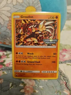 Groudon Legendary Stamp (Cosmos Holo 81/168 Gamestop Promo) - Pokemon TCG MP - Image 1