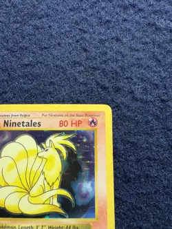 Ninetales SHADOWLESS Base Set Holo 12/102 Pokemon TCG Ungraded Unlimited Rare LP - Image 4
