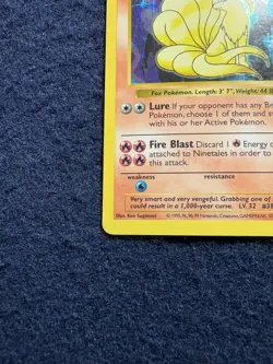 Ninetales SHADOWLESS Base Set Holo 12/102 Pokemon TCG Ungraded Unlimited Rare LP - Image 5