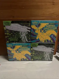 Lot 4 Pokemon ETB (2)Ascended Heroes Mega Evolution / (2) Perfect Order Sealed - Image 1