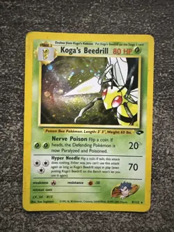KOGA’S BEEDRILL HOLO - POKEMON 9/132 GYM CHALLENGE ENGLISH - Image 1