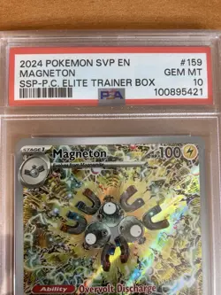 Magneton SVP 159 Promo Surging Sparks Pokemon Center ETB Stamped PSA Gem MT 10 - Image 2