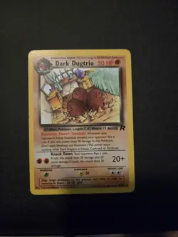 Dark Dugtrio 23/82 - WOTC Team Rocket Non Holo Rare - English Pokemon TCG Card - Image 1