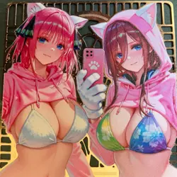 Goddess Story Gold METAL Card - Serial Number #/200! Anime Waifu Nakino Bikini - Image 2