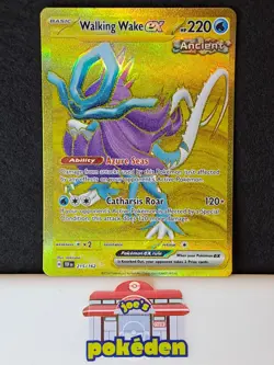 Walking Wake ex 215/162 Sv05: Temporal Forces Hyper Rare Pokemon TCG (Edge Nick) - Image 1