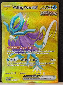 Walking Wake ex 215/162 Sv05: Temporal Forces Hyper Rare Pokemon TCG (Edge Nick) - Image 2