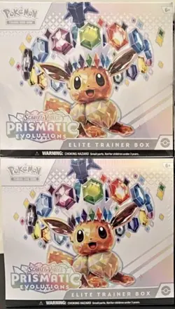 2 Pokemon Prismatic Evolutions ETB Sealed New In Box - Image 1