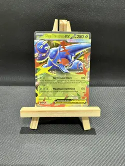 Pokemon MEGA HERACROSS EX 004/094 - Phantasmal Flames - ULTRA RARE HOLO - NM - Image 1