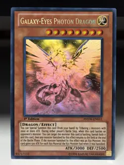Yugioh! LP Galaxy-Eyes Photon Dragon - PHSW-EN011 - Ghost Rare - 1st Edition Lig - Image 1