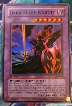 Yugioh Dark Flare Knight DCR-017 1ST ED LP SUPER - Image 1