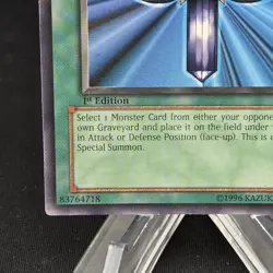 Yugioh Monster Reborn 1st Edition Ultra Rare LOB-118 LP - Image 4