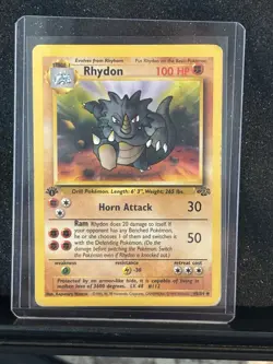 1st Edition Rhydon 45/64 Jungle Set Rare Vintage 1999 Pokemon Card - Image 1