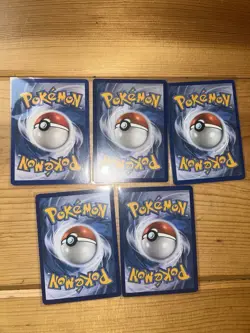Pokemon Yuka Morii Card Lot (5)– Numel, Dedenne, Gulpin, Foongus, Cacnea Lp/MP - Image 3