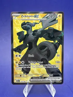 Pokemon TCG Zekrom EX Black Bolt Card 158/086 - Image 1