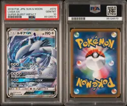 2018 Sun & Moon Super Burst Impact 072 Lugia Gx Pokemon Card PSA 10 GEM MINT💎 - Image 3