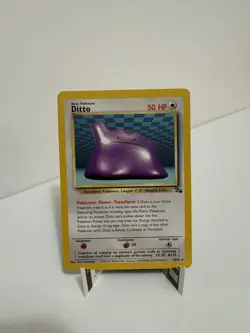 Pokemon Ditto 18/62 Fossil 50 HP Rare Regular Unlimited Card 1999 English - Image 1