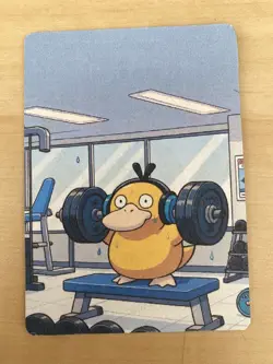 Anime ART STYLE Psyduck Fan Full Art Pokemon Custom Card/perfect bookmark - Image 3