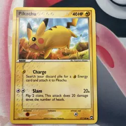 Pokemon Pikachu Regular Common Card 57/108 Power Keepers 2007 English - Image 1