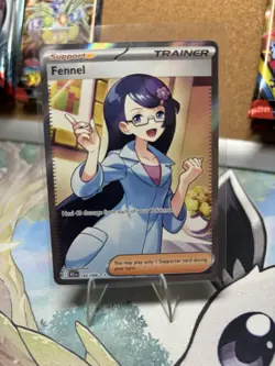 Pokemon TCG Fennel Card Black Bolt Full Art Trainer 162/086 - Image 1