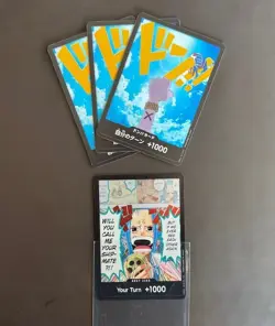 4 Vivi DON !! Card -- One Piece TCG -- 1 ENGLISH Foil + 3 JAPANESE standard - Image 1