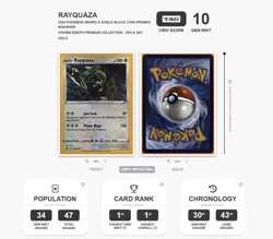 Tag 10 Gem Mint Rayquaza SWSH029 SWSH: Sword & Shield Promo Cards Holo - Image 1