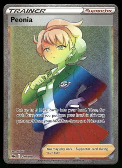 Pokemon Cards Peonia 219/198 Chilling Reign Rainbow Rare NM - Image 1
